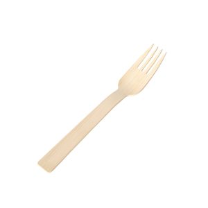 6.7" Compostable Bamboo Fork | Brown