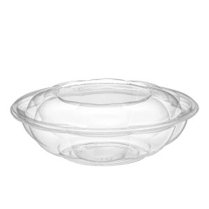 24oz PET Salad Bowl with Lid  Clear