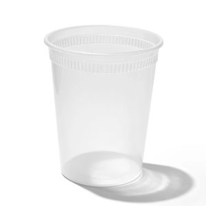 32 oz PP Plastic Heavy Duty Deli Containers with Lids | Microwavable | Clear