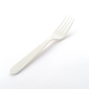 PP Plastic Heavy Weight Forks | White