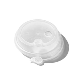 PP Plastic Sipper Dome Lids  90 mm  Clear
