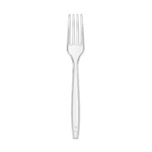 PS Plastic Heavy Weight Forks | Clear